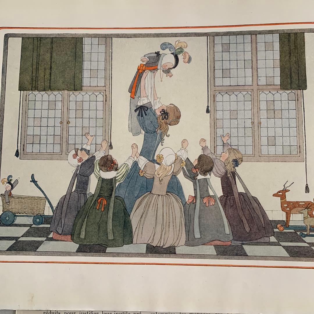 稀少1912年ルメール美しいアンティーク絵本　洋書　古書ジャンクジャーナル楽譜