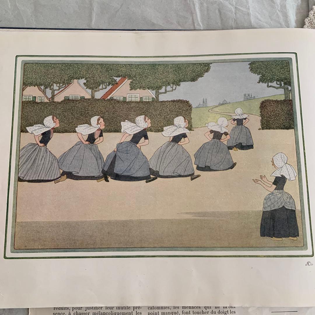 稀少1912年ルメール美しいアンティーク絵本　洋書　古書ジャンクジャーナル楽譜