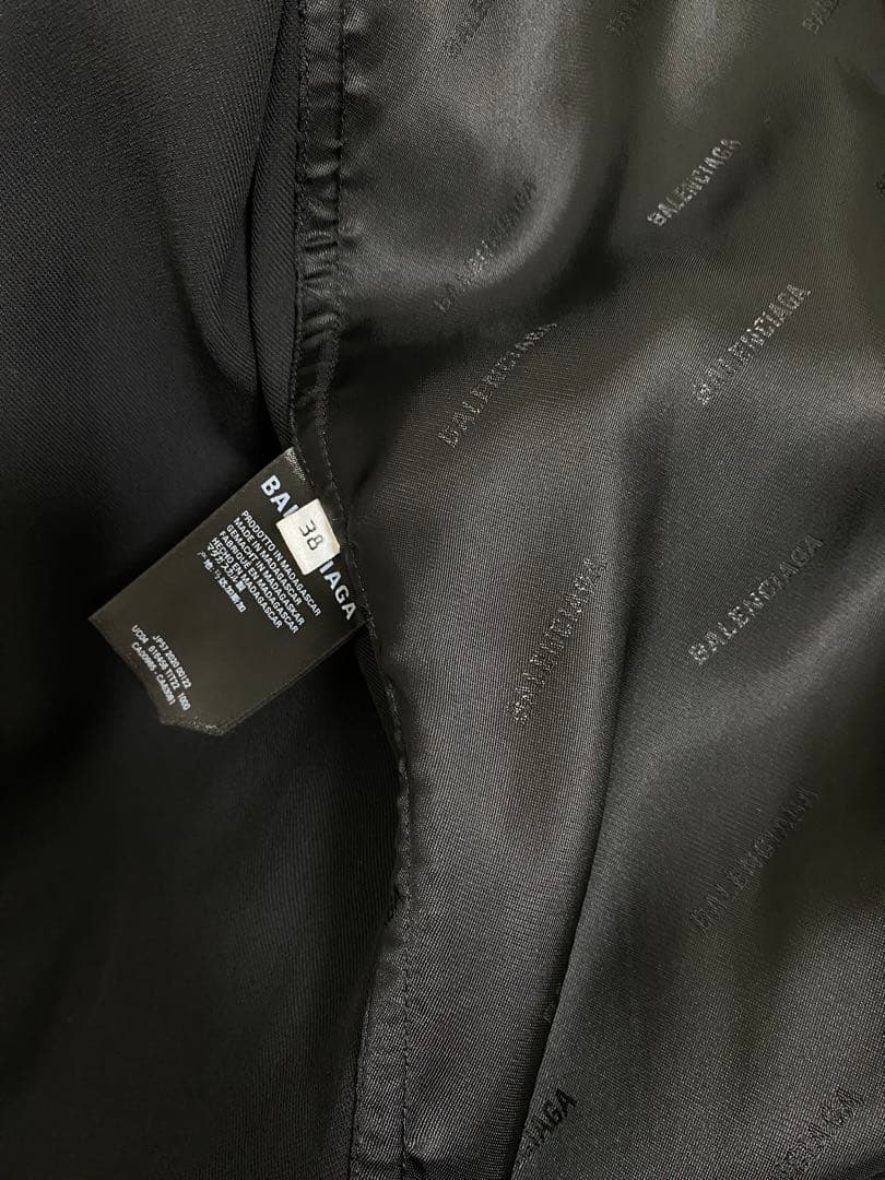 デムナ期 BALENCIAGA ブラック 長袖シャツ 38