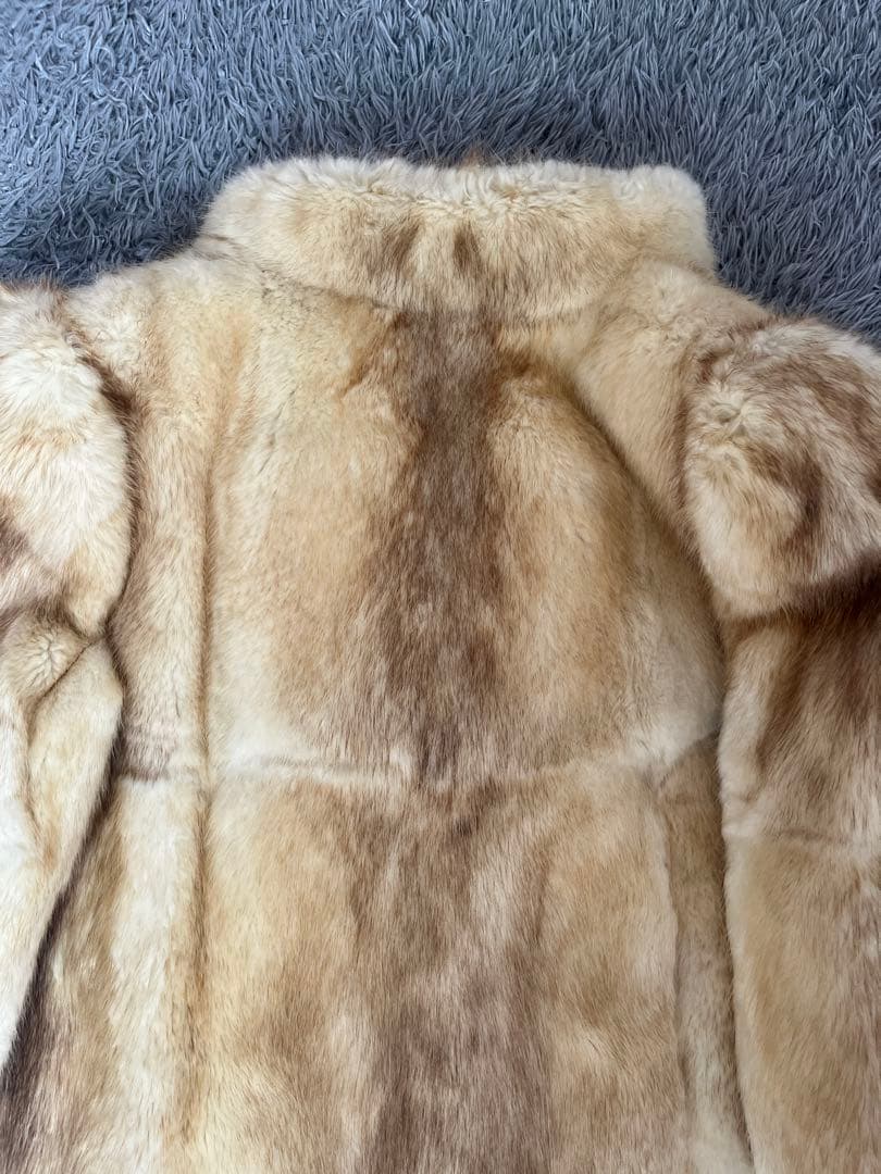 バブリー　本毛皮　ゴールドファーコート　Y2K 極上柔らか