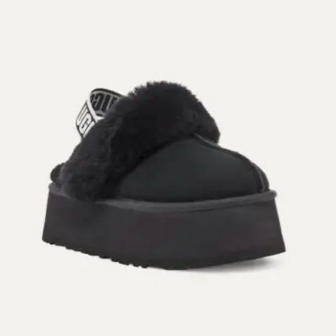 UGG Funkette ブラックスライドサンダル