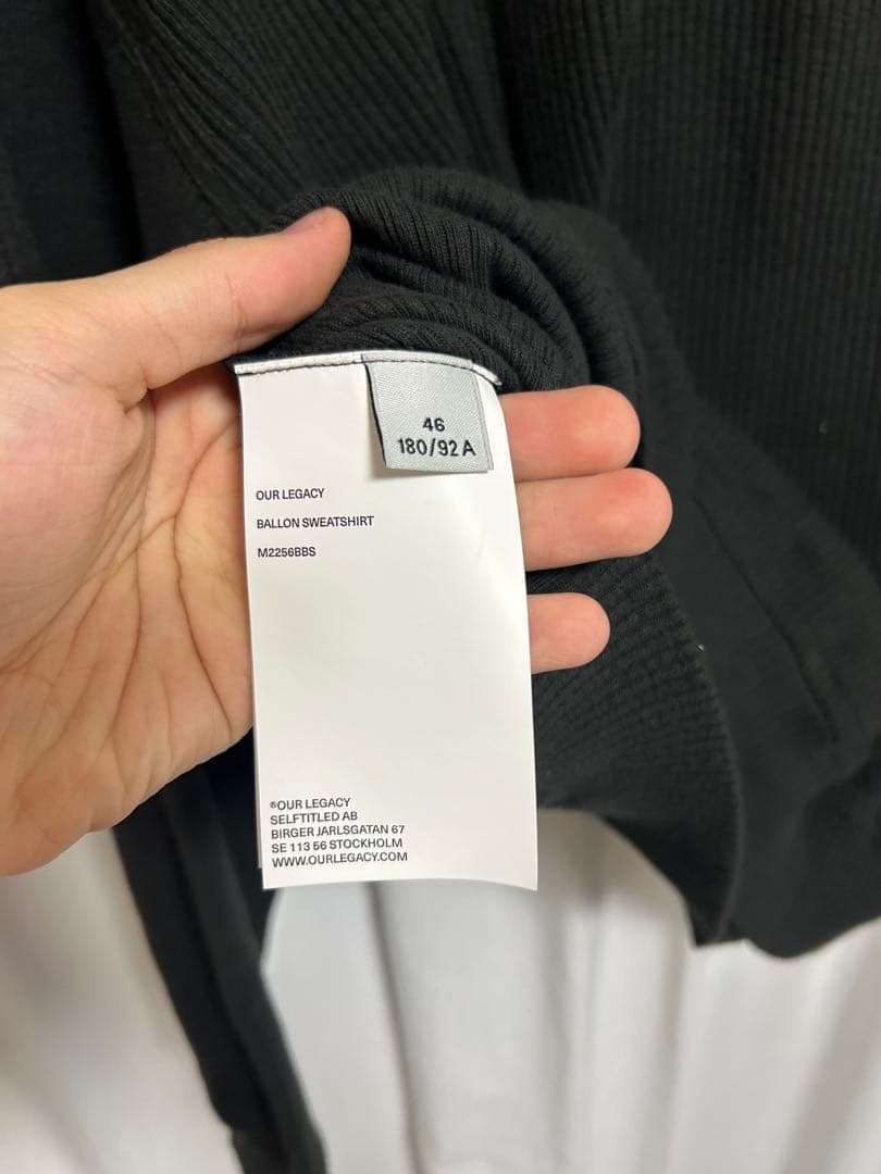 トップス ourlegacy BALLON SWEATSHIRT 46