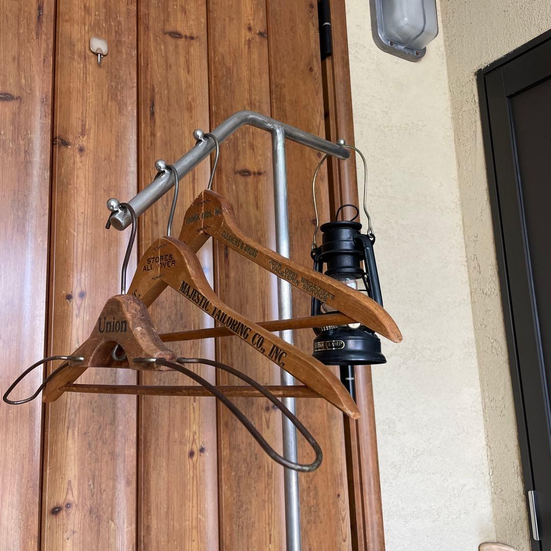 シルバー インダストリアル スラントハンガー アイアン ラック 無骨 シャビー