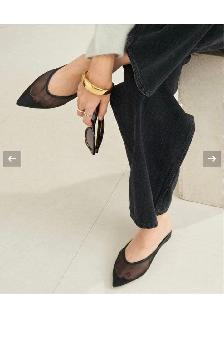 CORSO ROMA 9 TINA2720 ブラック ミュール　プラージュ