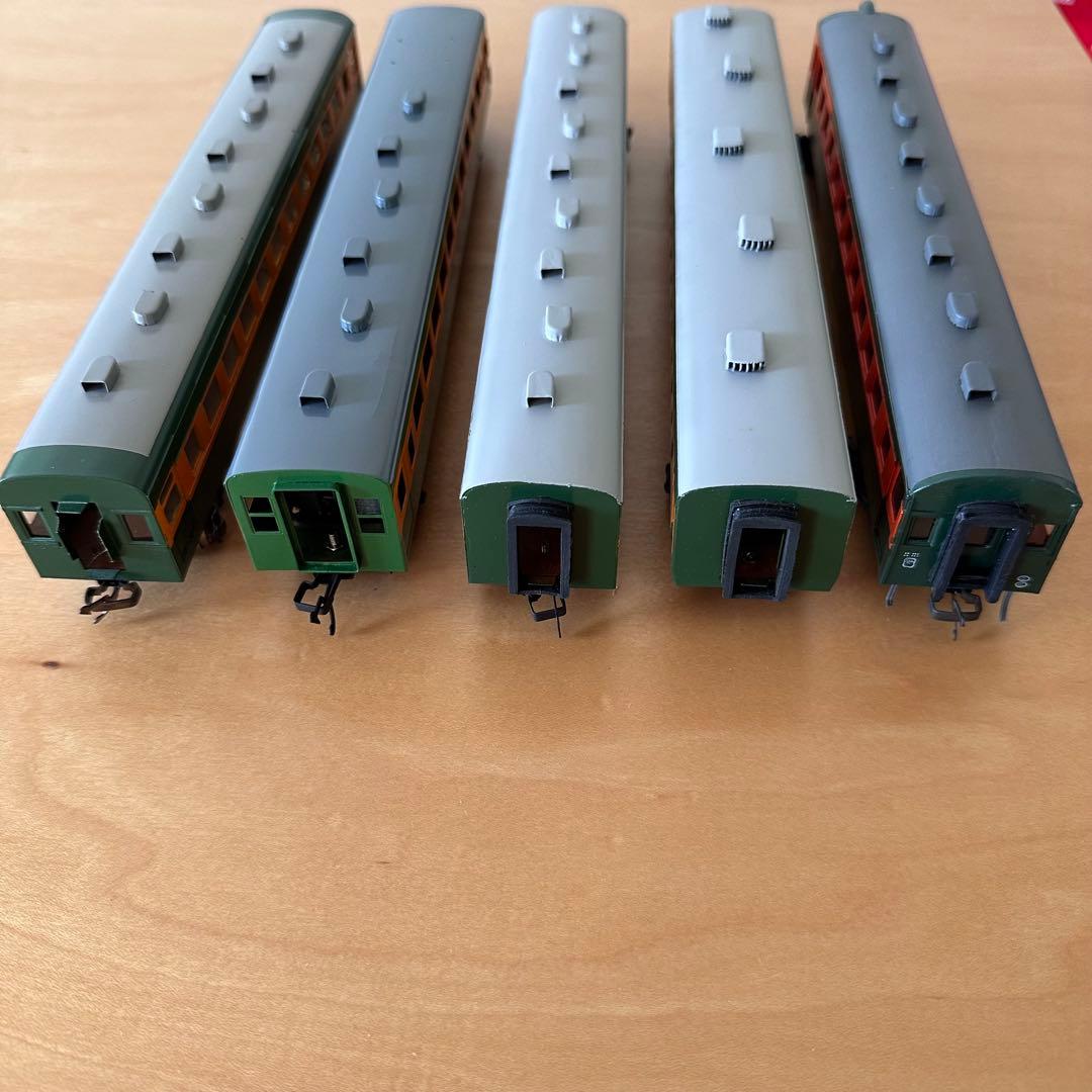 牧*り様 旧湘南型　80系　HOゲージ　一等車　鉄道模型　完成車　モーター付き