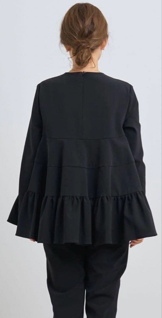 yori ティアードギャザーブラウス　38