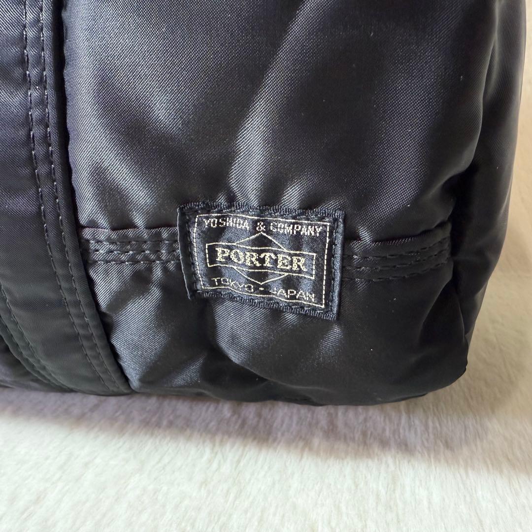 美品　PORTER　ポーター　タンカー　ミニ ボストンバッグ ブラック