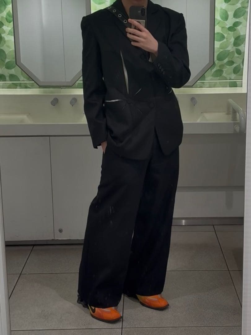 JOHNLAWRENCESULLIVAN 三連レイヤード スラックス