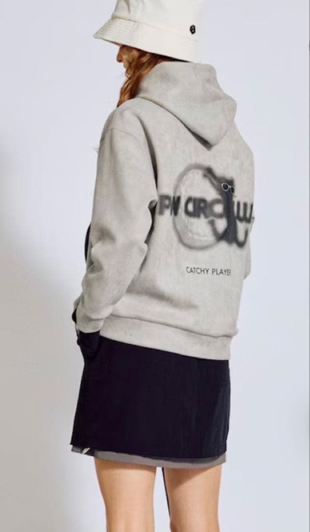 PW CIRCULUS スエード調パーカー