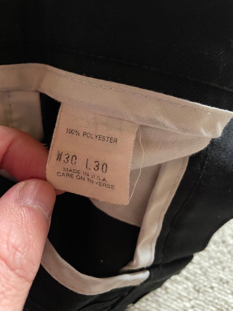 80's levi's action slacks ブラック W30 L30