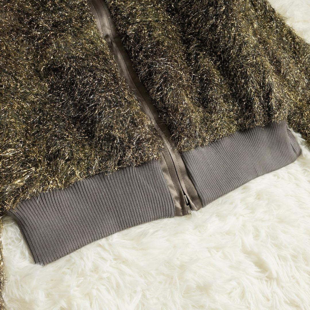 今期 saqui サキ 25AW GOLD SHAGGY BLOUSON 38