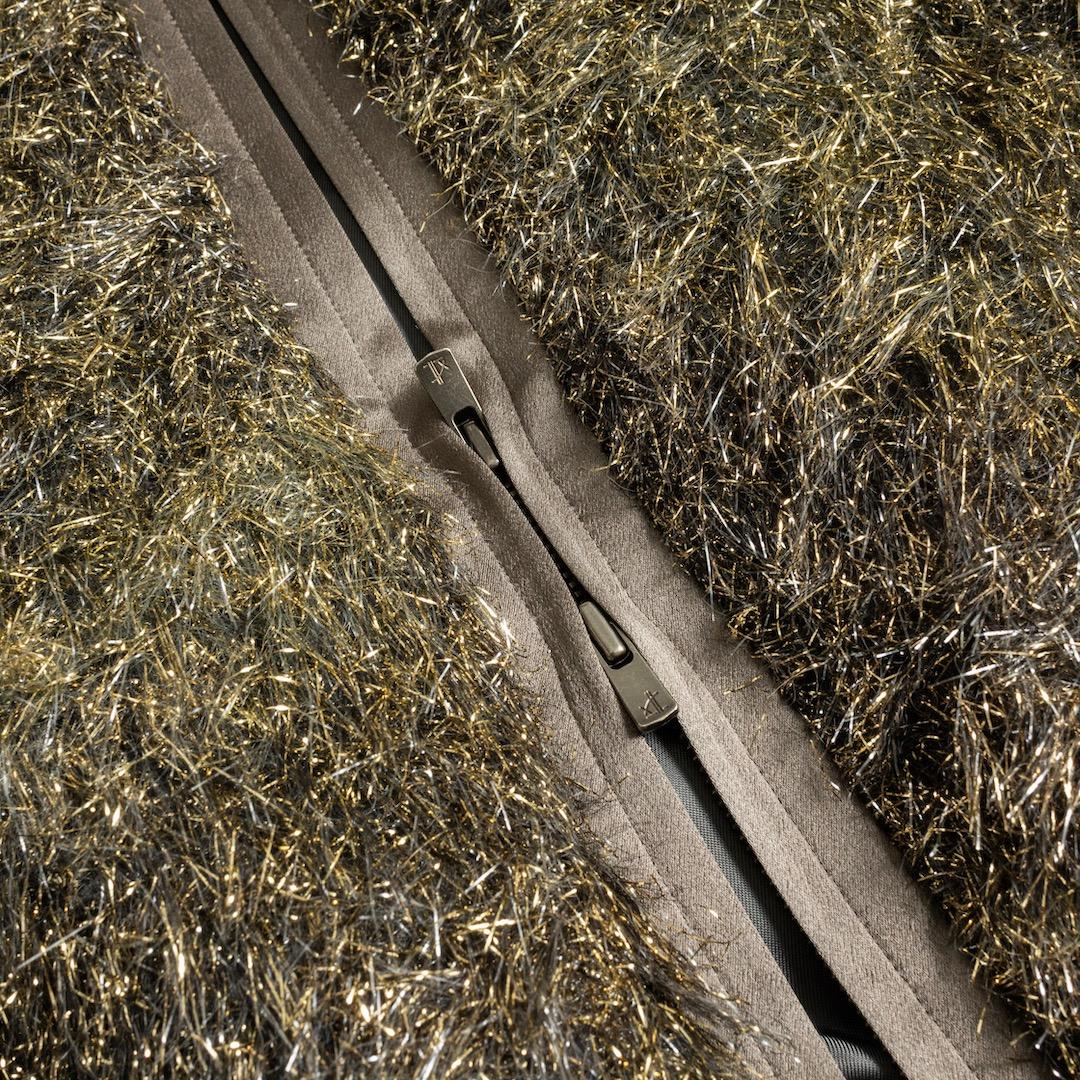 今期 saqui サキ 25AW GOLD SHAGGY BLOUSON 38