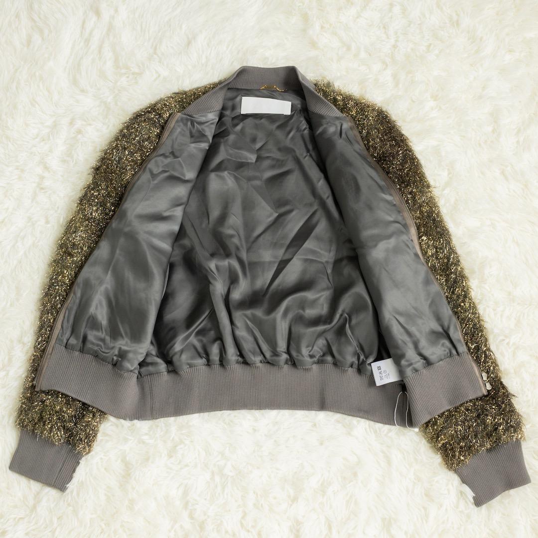 今期 saqui サキ 25AW GOLD SHAGGY BLOUSON 38