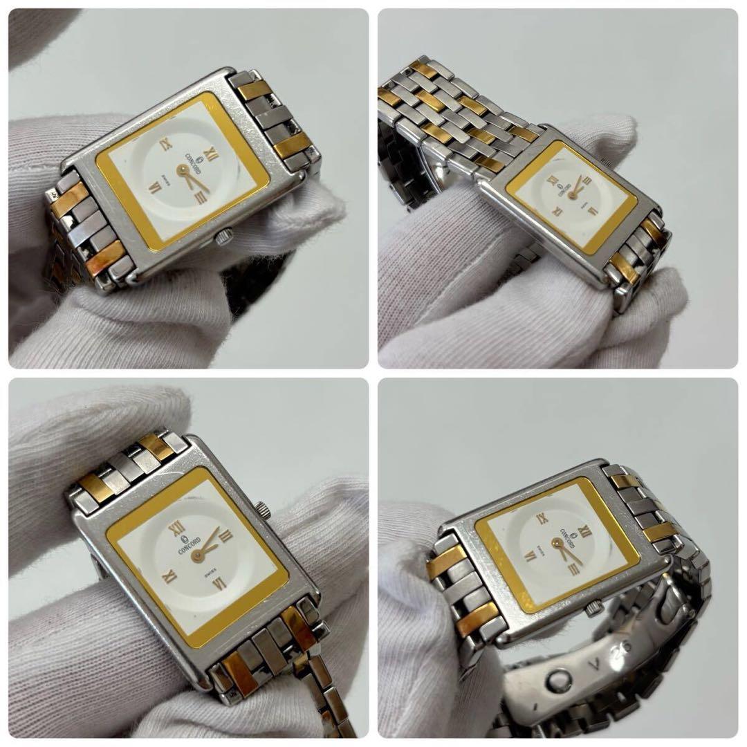 CONCORD コンコルド スクエア 時計 不動 レディース