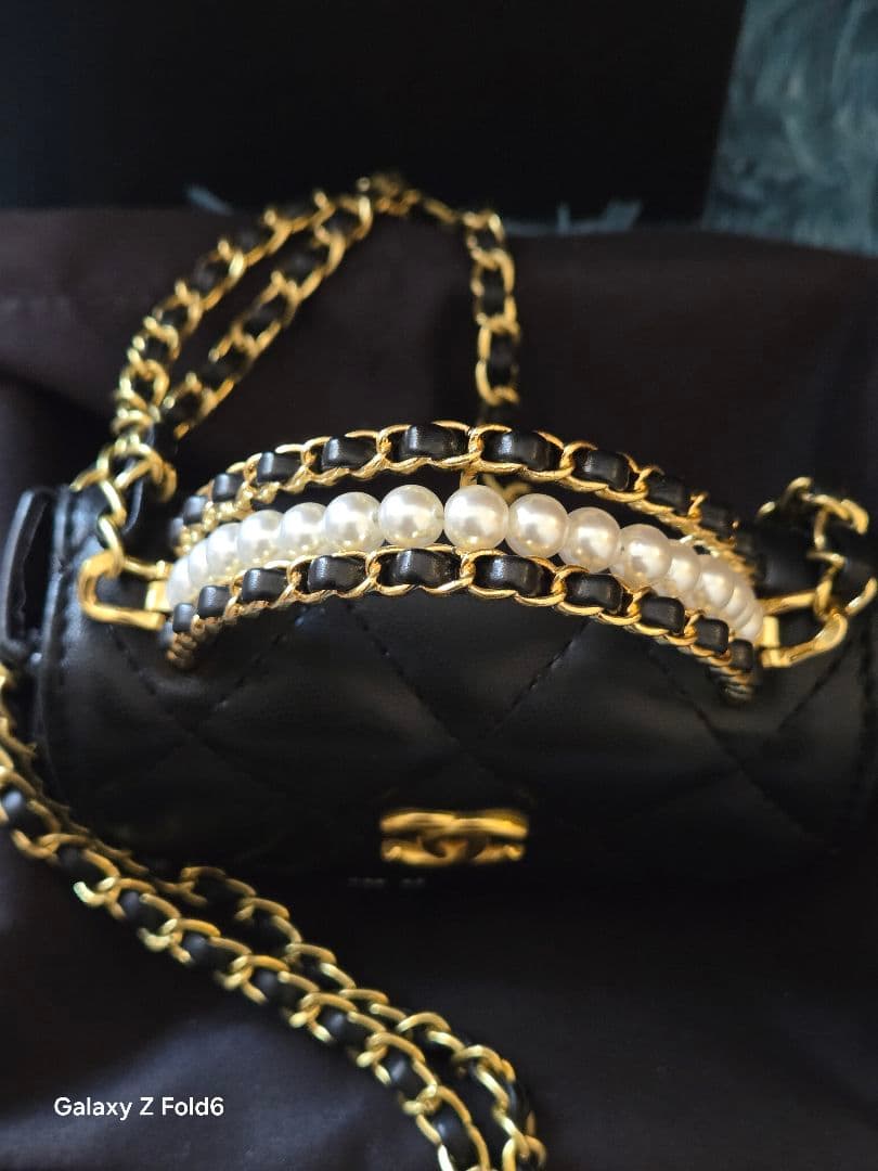 CHANEL シャネル ノベルティ パールハンドル ミニ チェーンバッグ