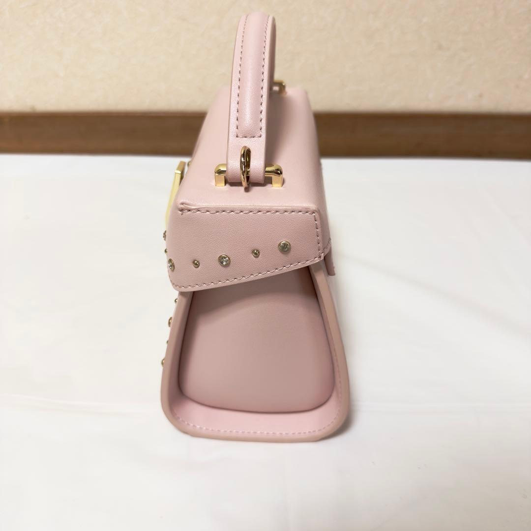 CELFORDリュタン ビジュースタッズポシェット Sサイズ ピンク
