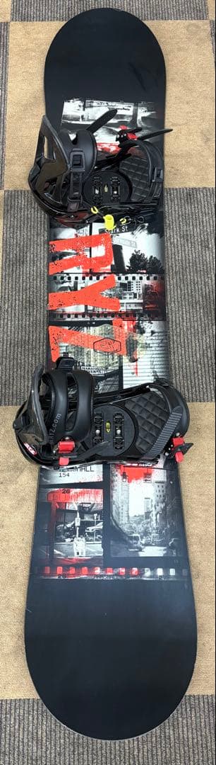 極美品 RYZ MARSHALL 154cm スノーボード ビンディング セット