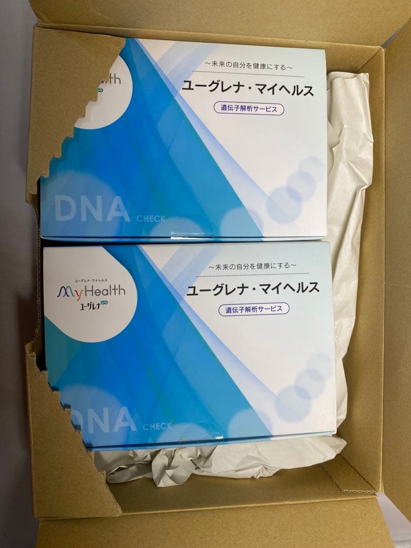 ユーグレナマイヘルス 遺伝子解析キット 4個セット 健康リスク 祖先のルーツ