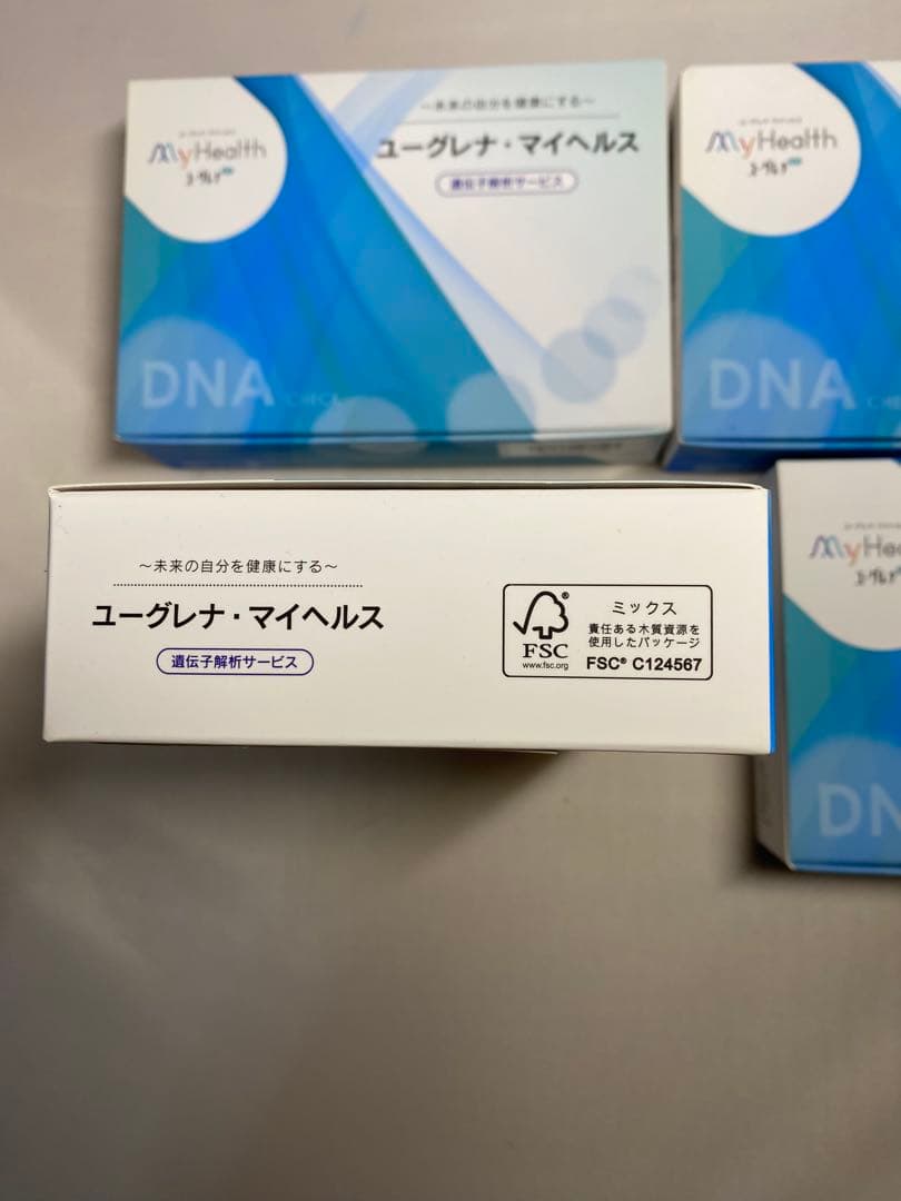 ユーグレナマイヘルス 遺伝子解析キット 4個セット 健康リスク 祖先のルーツ