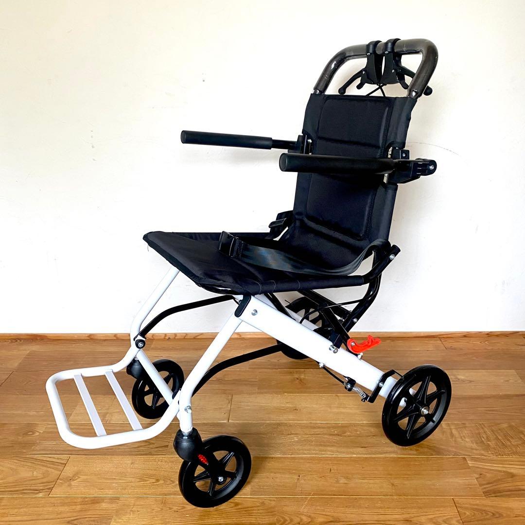 軽量 コンパクト 折り畳み 軽量車椅子 介助型 介助ブレーキ付き ノーパンク