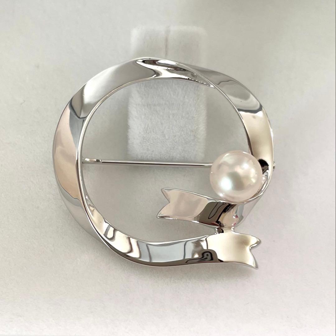 ミキモト　パールブローチ　入学式　卒業式　あこや真珠　本真珠　コサージュ