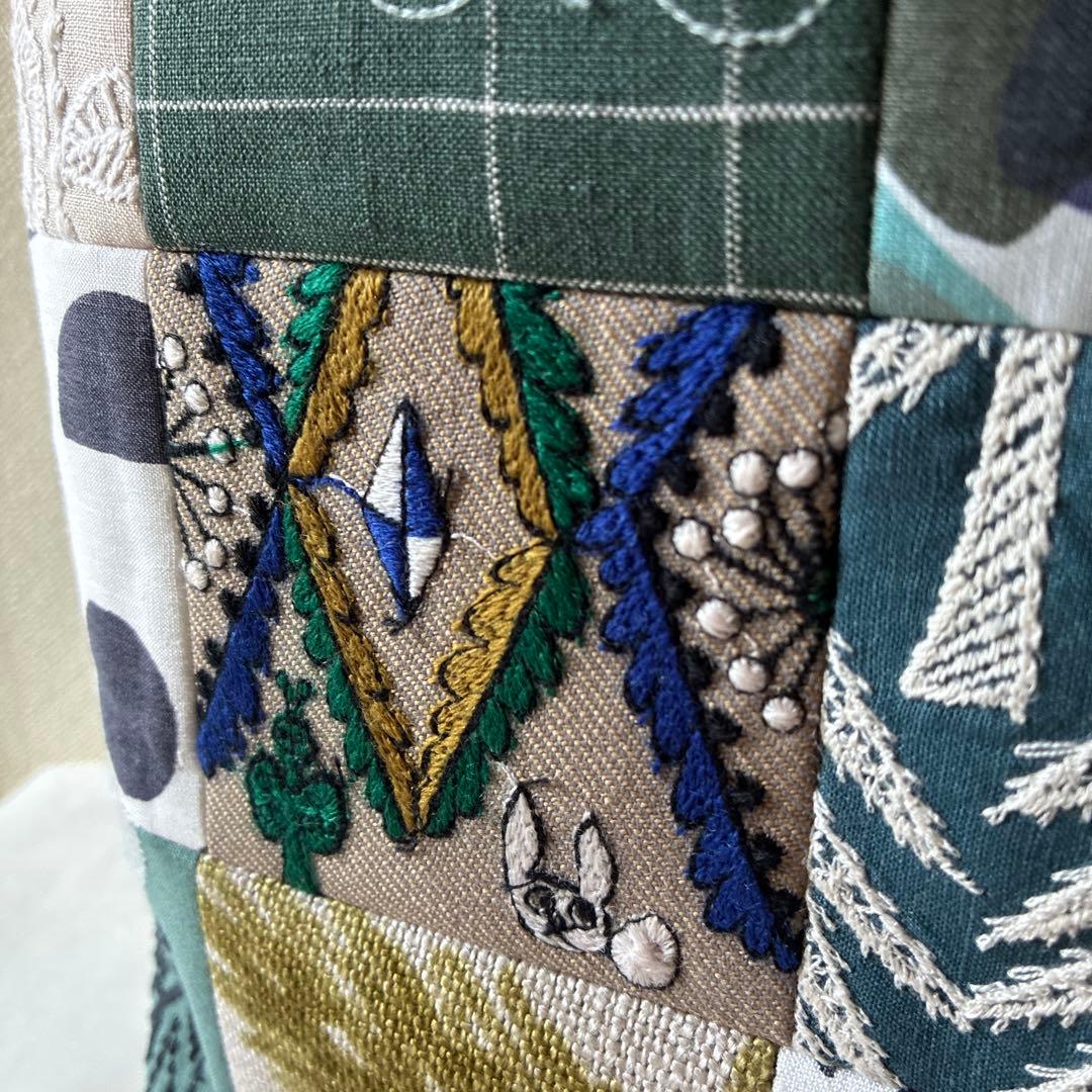 ミナペルホネン 生地使用　ballade パッチワークお散歩トートバッグ