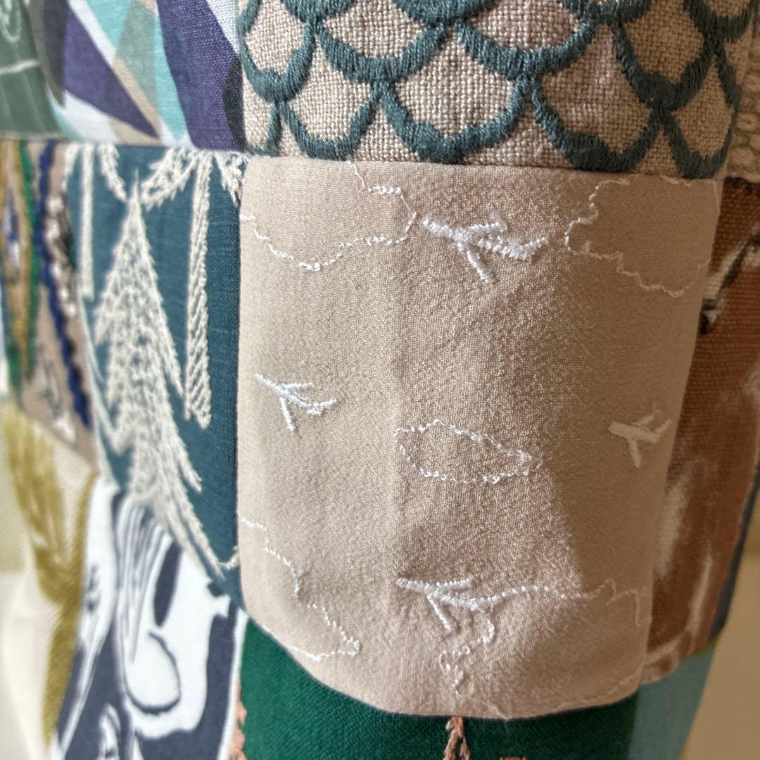 ミナペルホネン 生地使用　ballade パッチワークお散歩トートバッグ