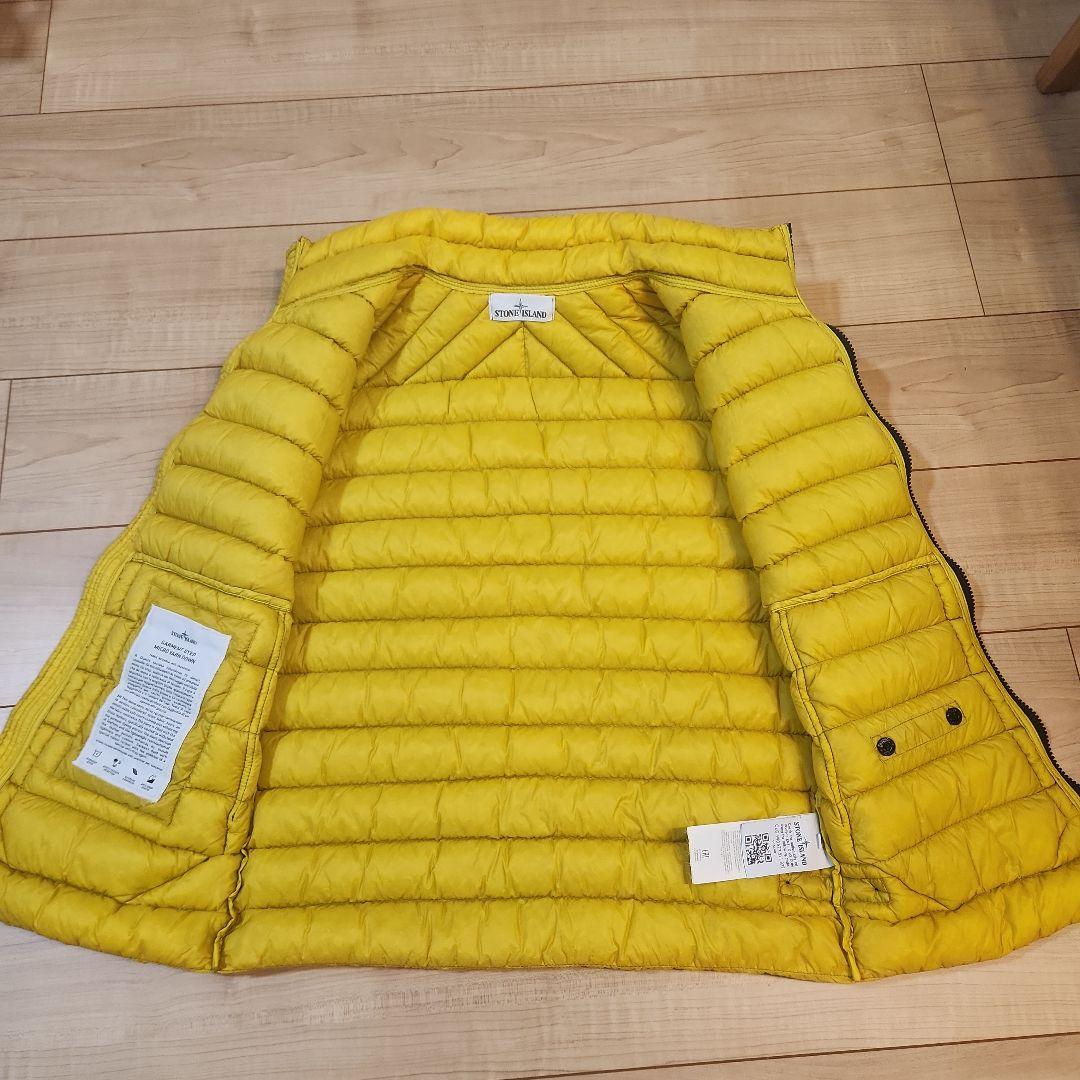 [即日発送]ストーンアイランド ダウンベスト イエロー Ｓ