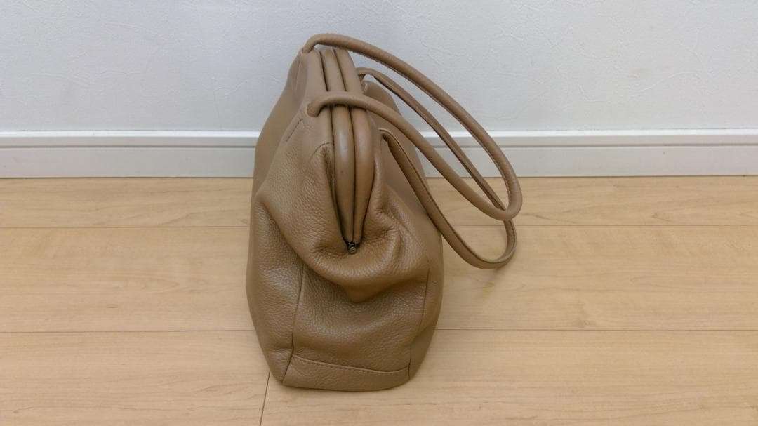 mononogu モノノグ　リップボストン レザー トートバッグ　 シュリンク