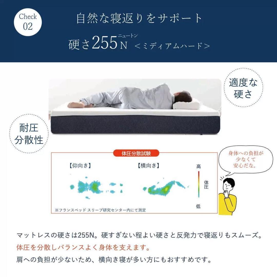 フランスベッド ROLY POLY ノンスプリングマットレス 硬さ255N