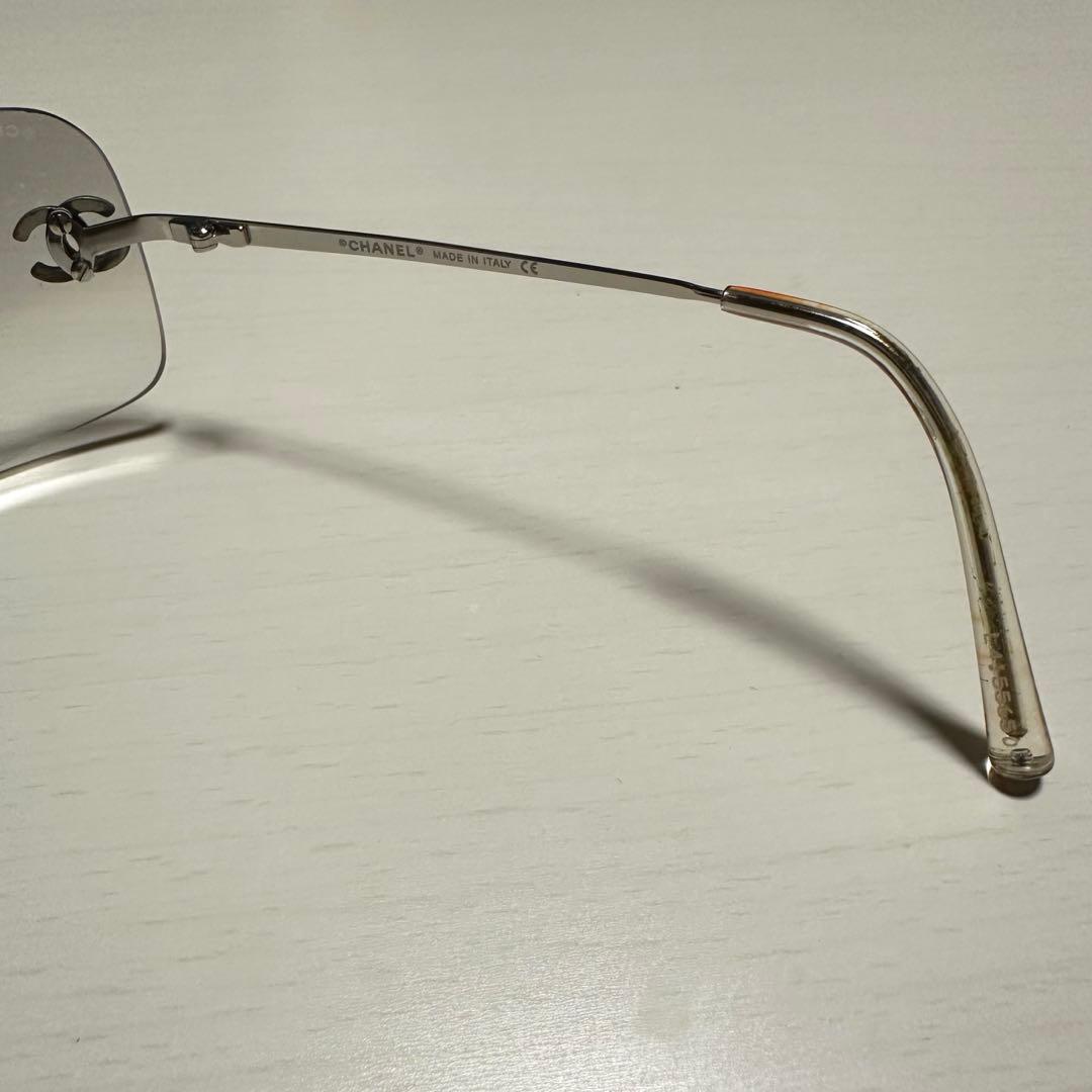 美品 CHANEL シャネル リムレスサングラス 美品 ココマーク