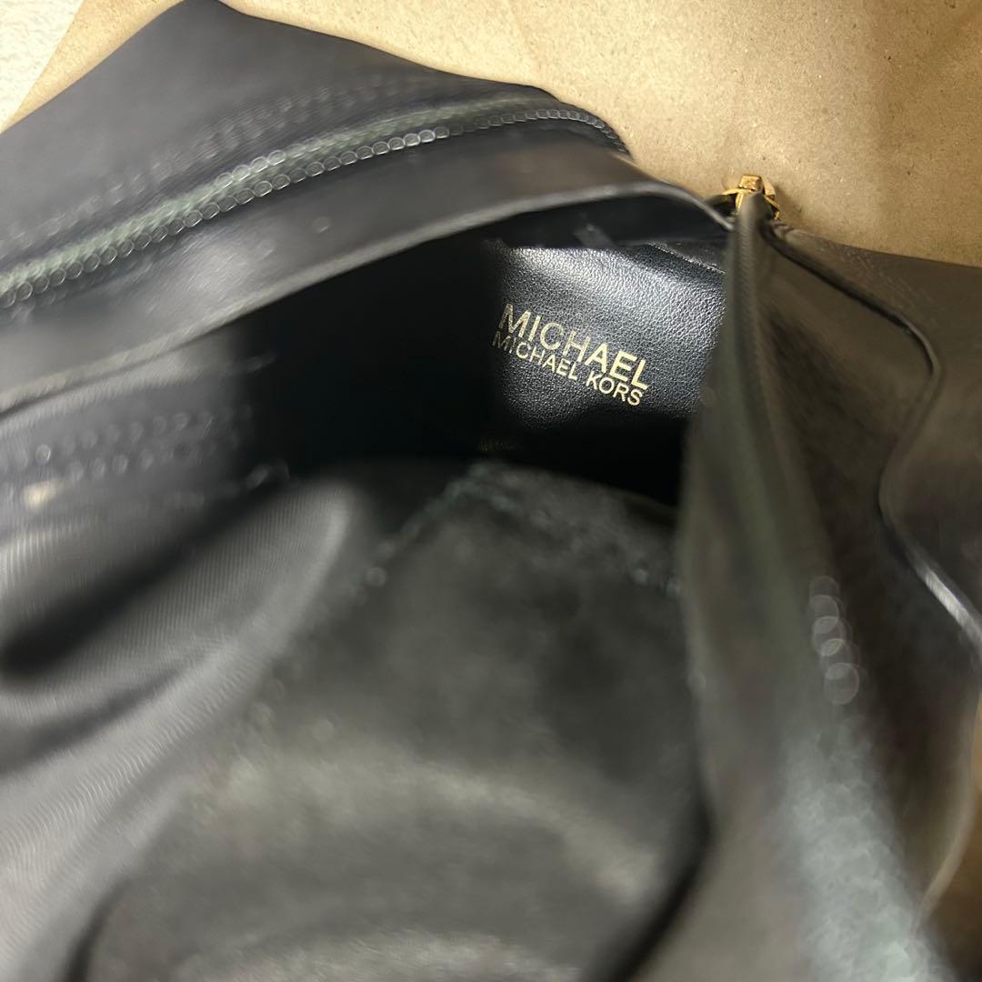 す*え様 MKロゴ ロングブーツ ブラック　美品