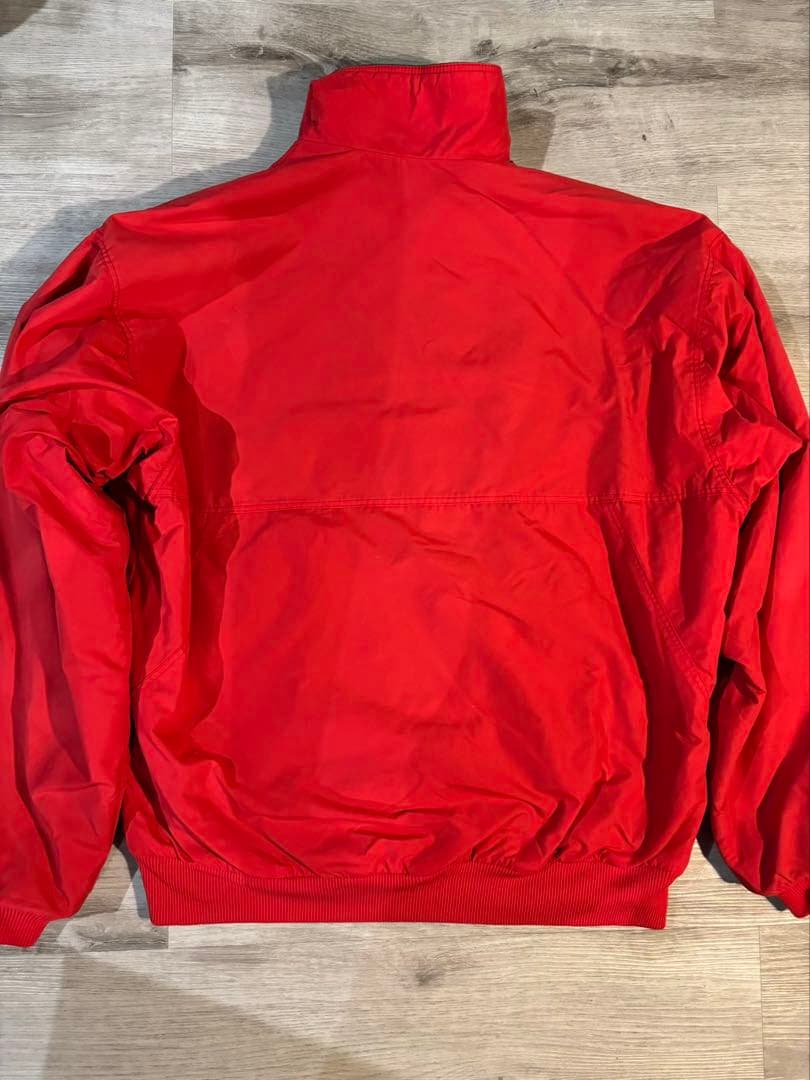 241 USA製 Patagonia フリースライナーグレー×レッド Lサイズ相