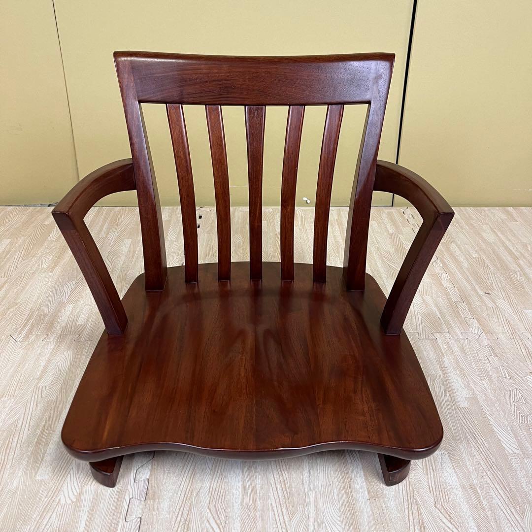 超希少　☆程度良好☆　大塚　ヴァン　回転式　ローチェア　天然木　ブラウン