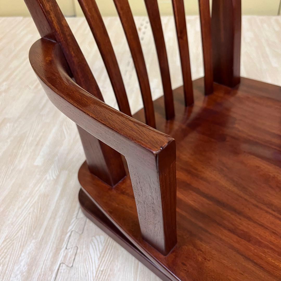 超希少　☆程度良好☆　大塚　ヴァン　回転式　ローチェア　天然木　ブラウン