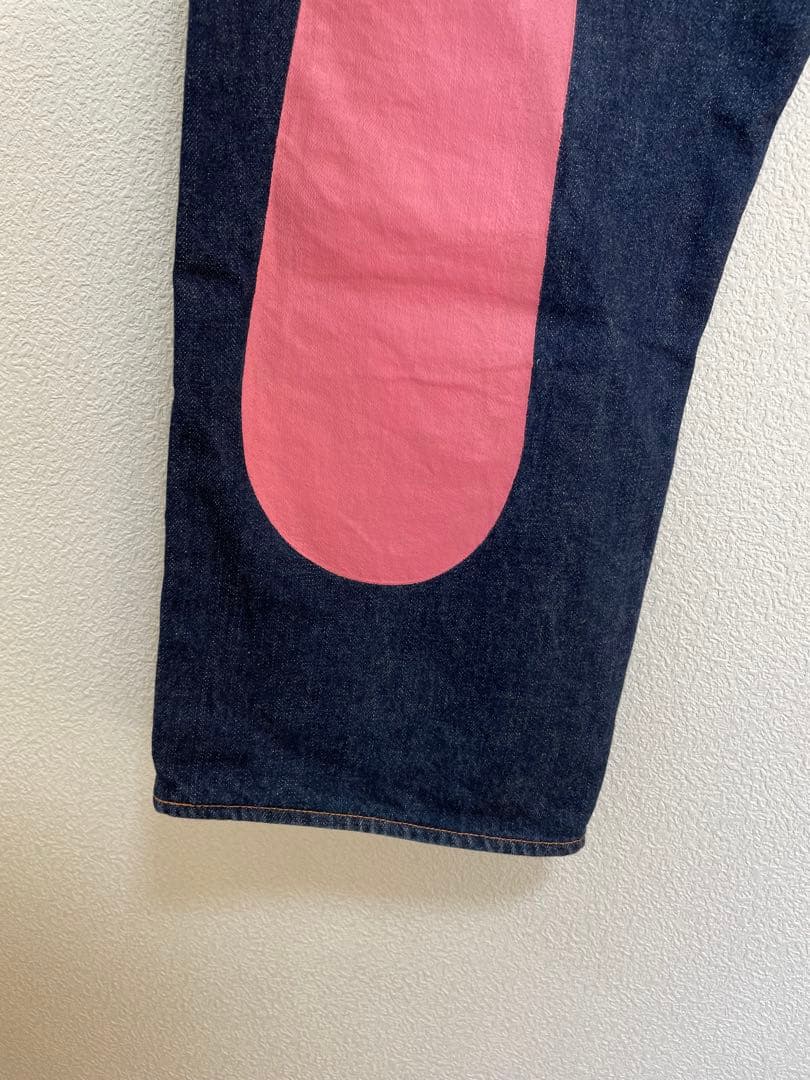 EVISU No.2 Lot.2000 W38×32 ピンク大黒　日本製　カモメ