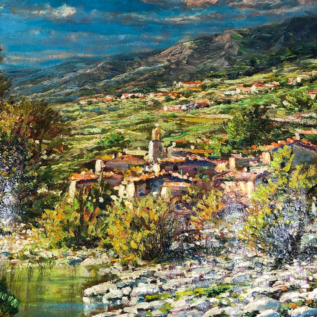 マリオ・ディ・マルティーノ　油彩画　木枠無し　キャンバスのみ