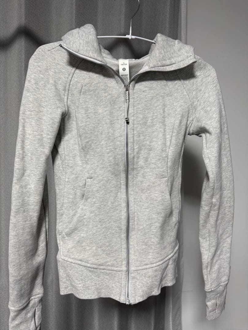 Lululemon Scuba フルジップフーディ パーカー グレー 0