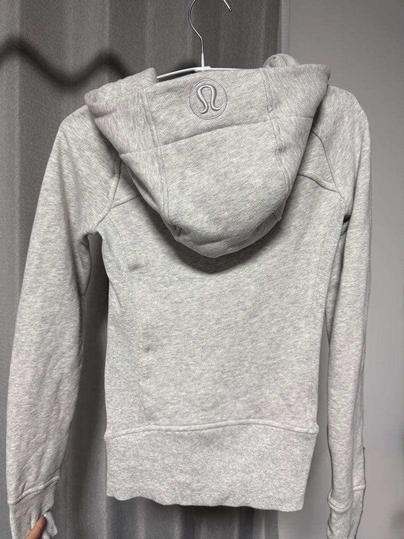 Lululemon Scuba フルジップフーディ パーカー グレー 0