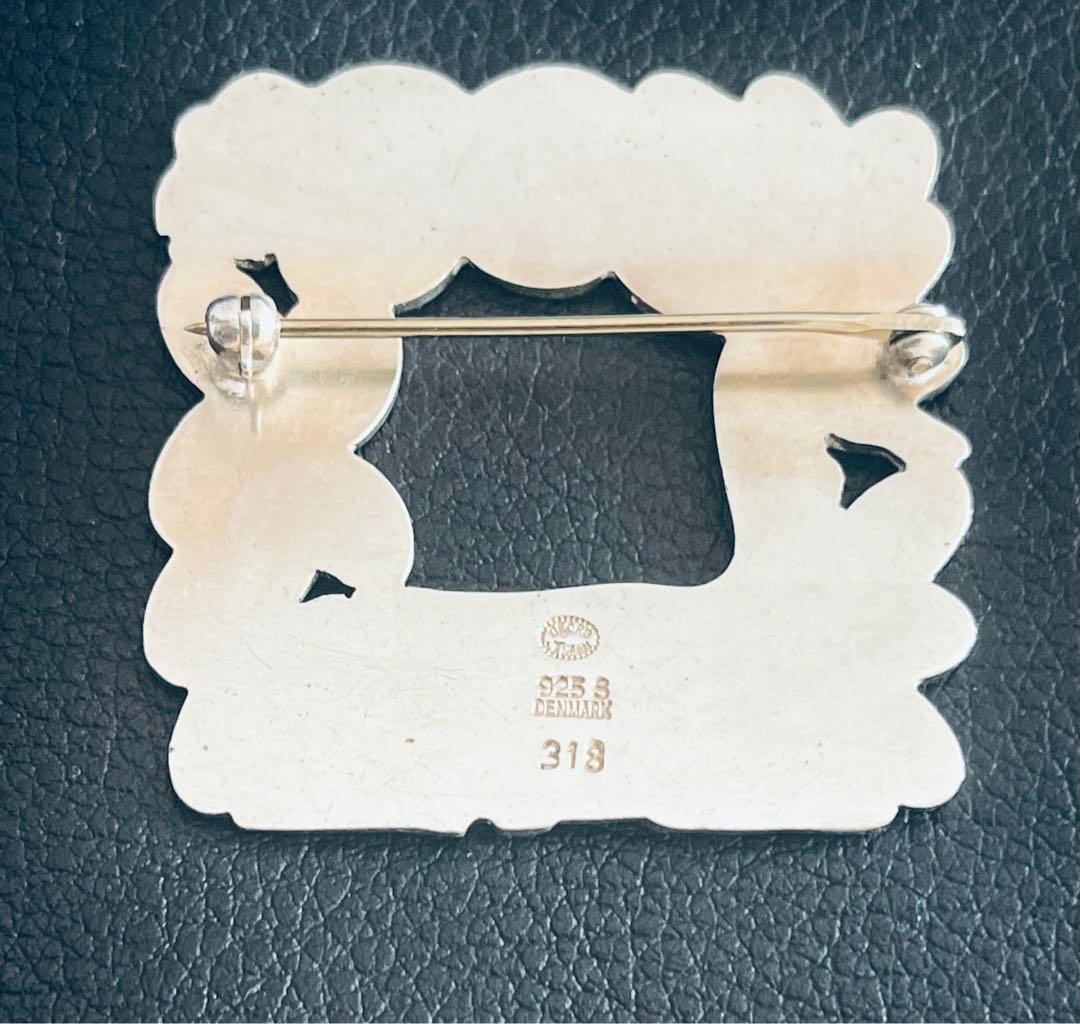   ジョージジェンセンブローチ 鹿 とリス 318