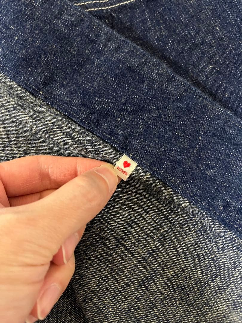 or slow 9oz オリジナルセルビッチルーズフィットデニムカバーオール F