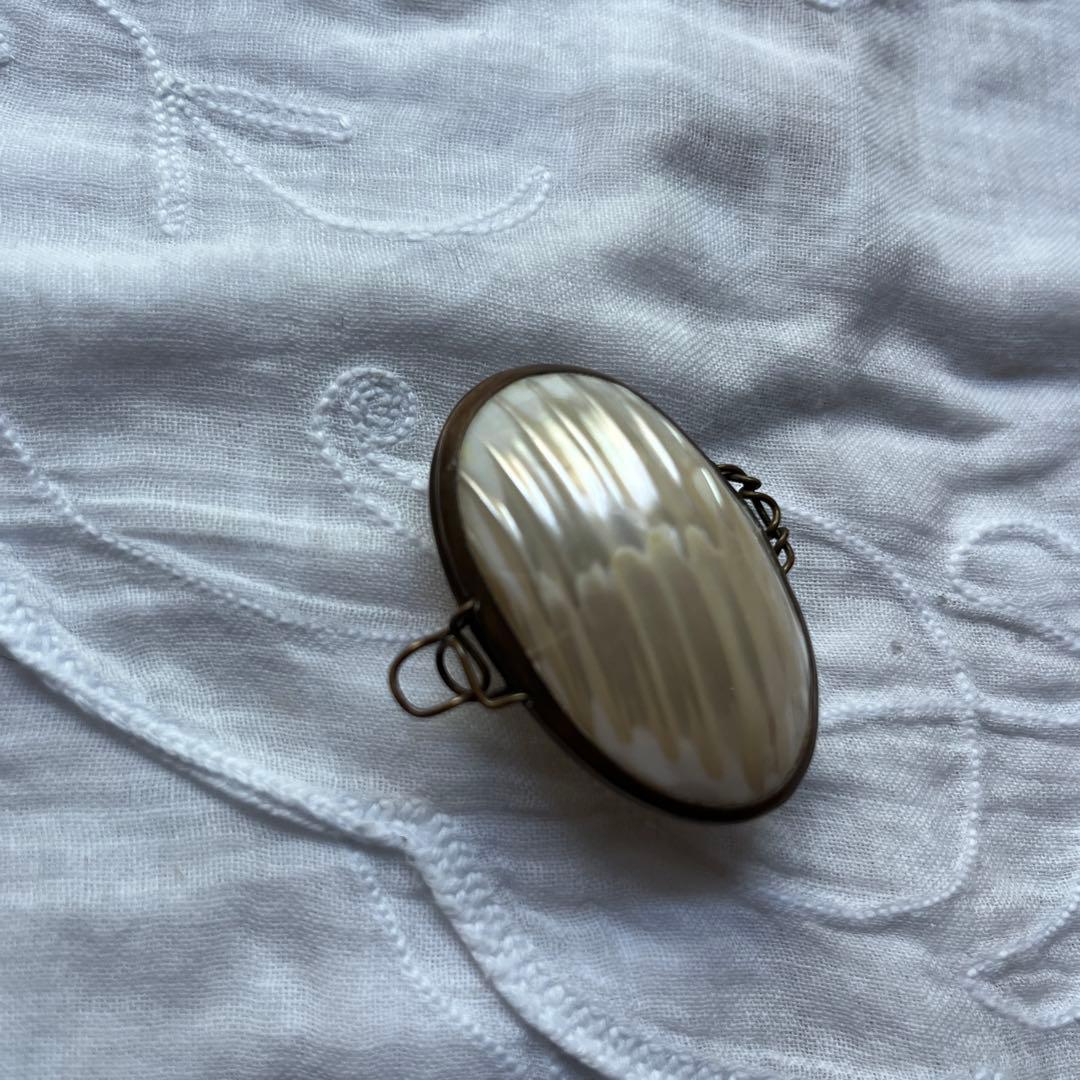 フランスアンティーク　シェルケース　マザーオブパール　ロザリオケース