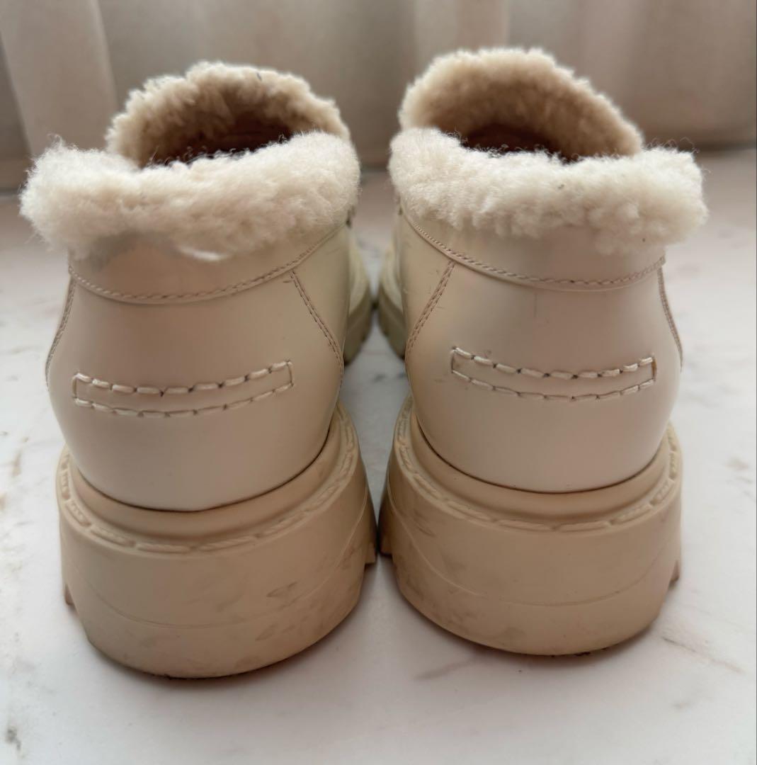 Dior クリスチャンディオール　ローファー　ボア　ロゴプレート 36 23cm