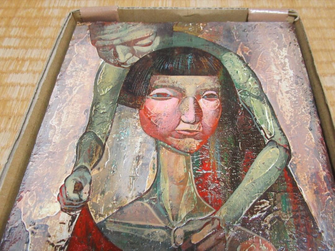 ◆真作 希少 2008年！現代アート 初期 堀一浩『作法』油絵