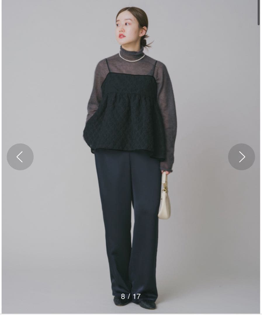 【未使用に近い】イエナ　フクレジャガードキャミトップブラウス