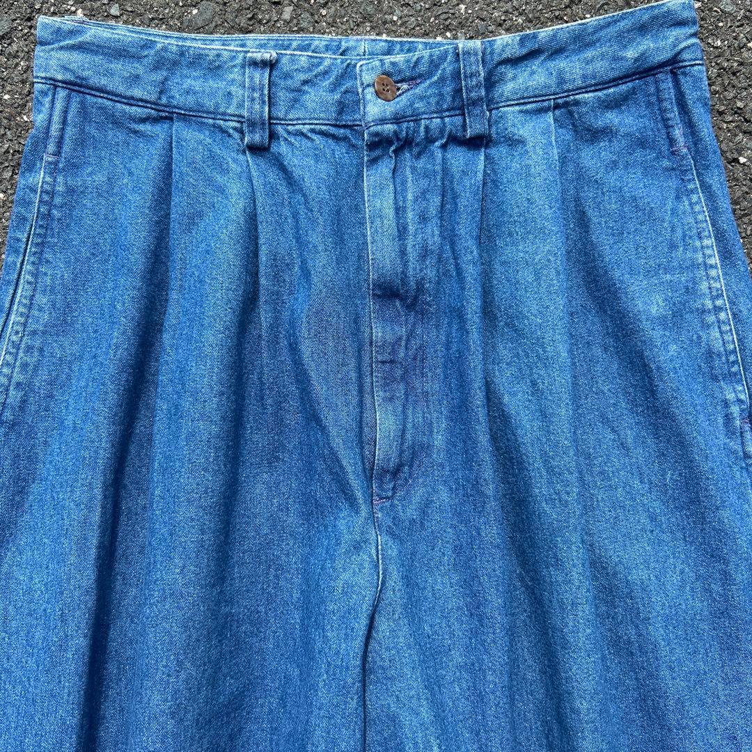 極太 2tuck 90s RUFF HEWN デニムスラックス ロケットタロン