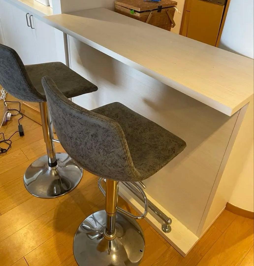 バーカウンター ホワイト (中古)