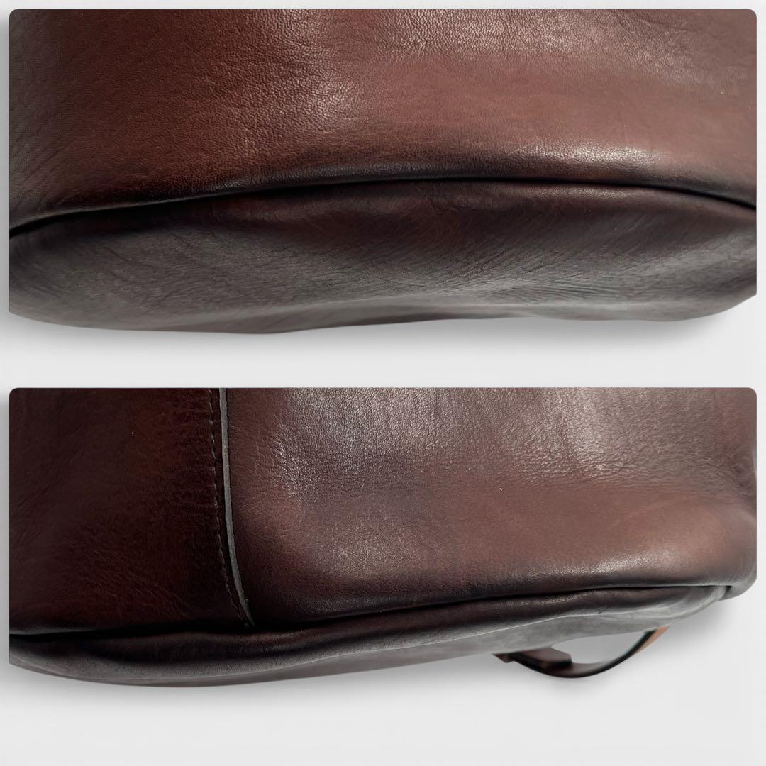 【美品】 vasco ダッフルバッグ 2way ブラウン オールドオイル レザー