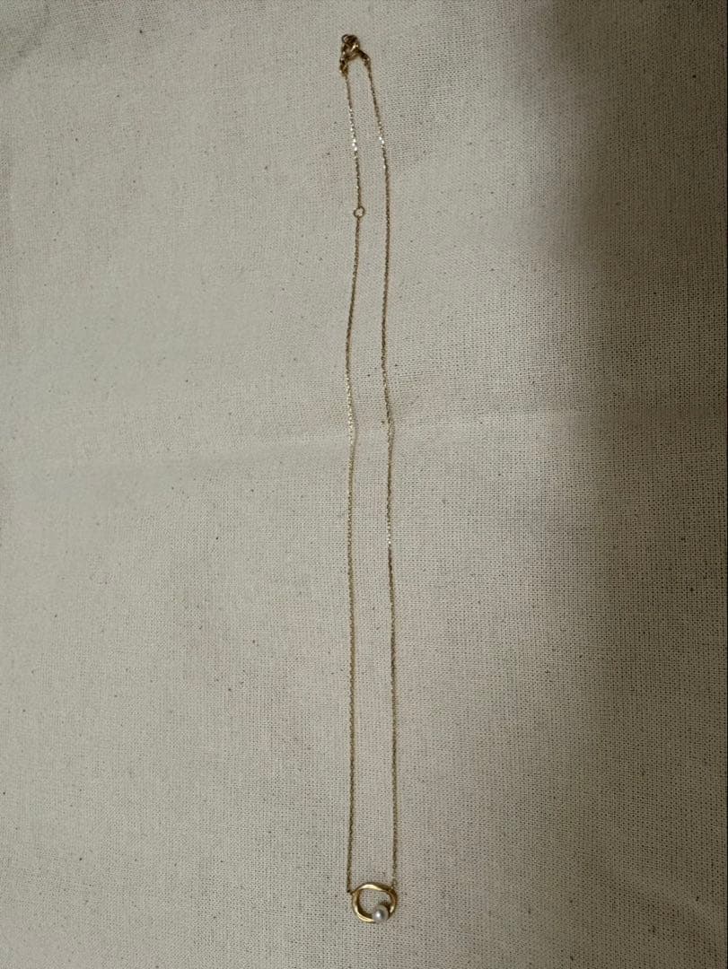 ete エテ K10 パールネックレス ゴールド 刻印あり