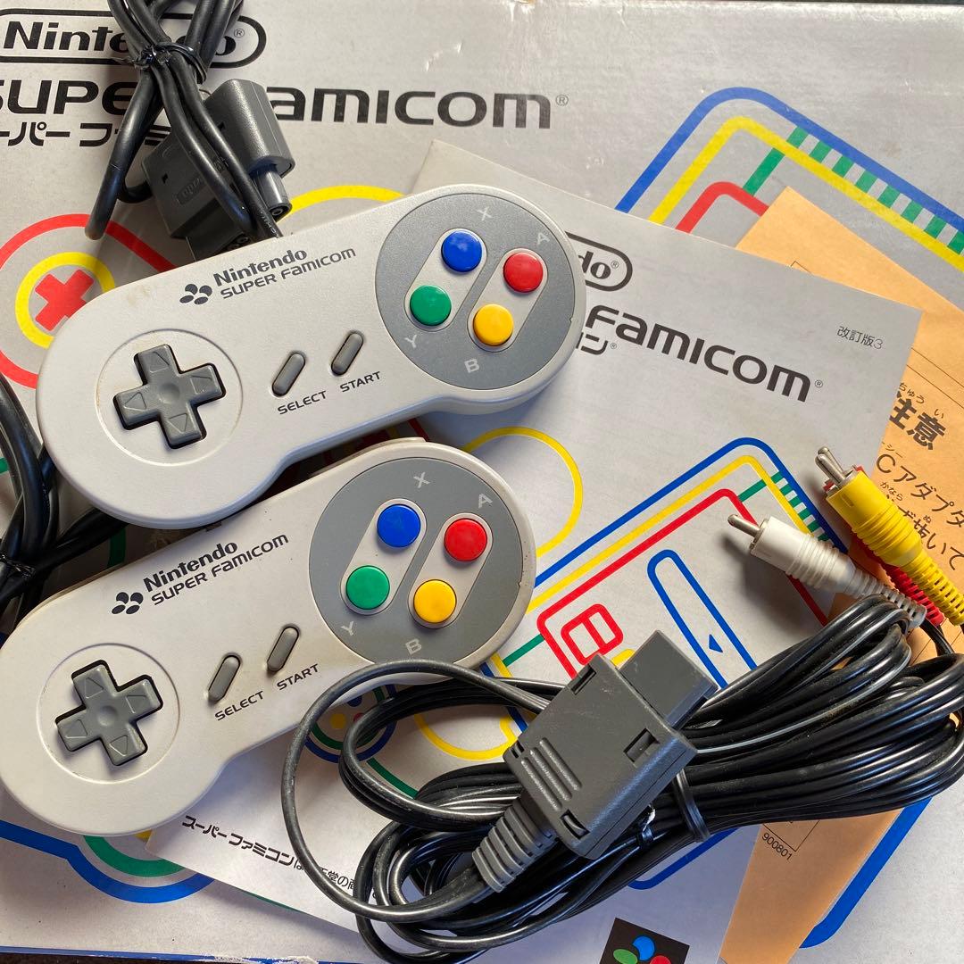 Nintendo ゲーム機本体 ニンテンドースーパーファミコン カセットセット